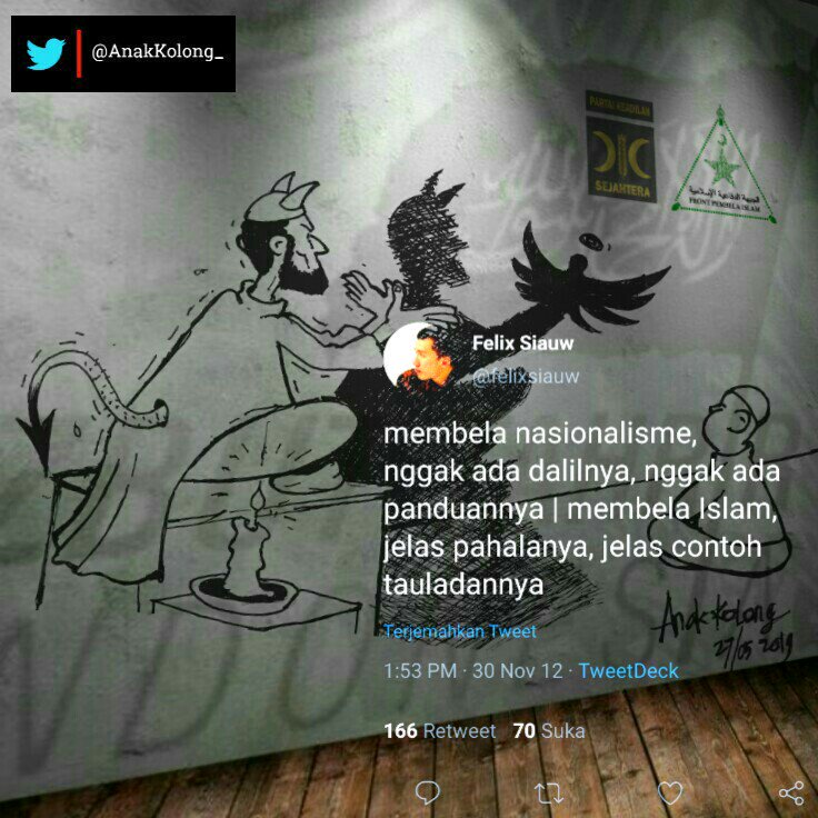 SEPENGGAL JEJAK HTI |

1//7. Greg Fealy mencatat bhw HTI mungkin satu-satunya organisasi Islam, yg dikendalikan oleh suatu kepemimpinan asing, yg didasarkan ideologi yg ketat dari sumber Timur Tengah &amp; agendanya secara fundamental transnational.
.
.
| #BahayaLatenHTI