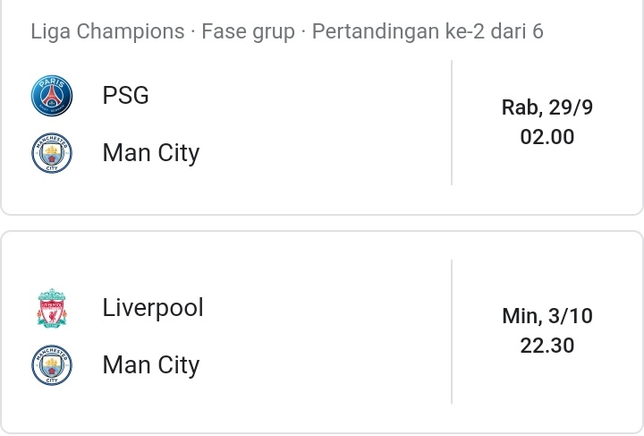 PantauManCity's tweet photo. Menang hari ini bikin hati fans City senang

Tapi jangan lupa, ada 2 laga berat di depan yang membuat hati tidak tenang.

#GaesJadiinPantunDong https://t.co/StxLmyWKWd