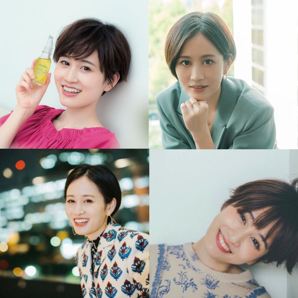 ぱぴこ ショートになった時こんなにたくさんショートあつ楽しめると思ってなかったから楽しい 敦子 さんみたいなかわいい顔立ちだったらショートヘアしたかった まじでキラキラで全部かわいいのよ 前田敦子