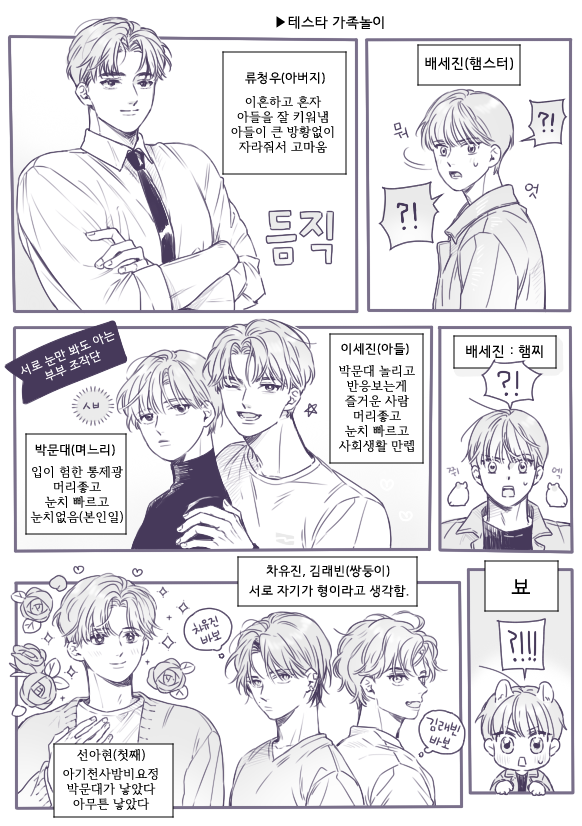 instant_soda's tweet photo. 그냥 갑자기 생각난 테스타가족 https://t.co/yWXJdu7G2i