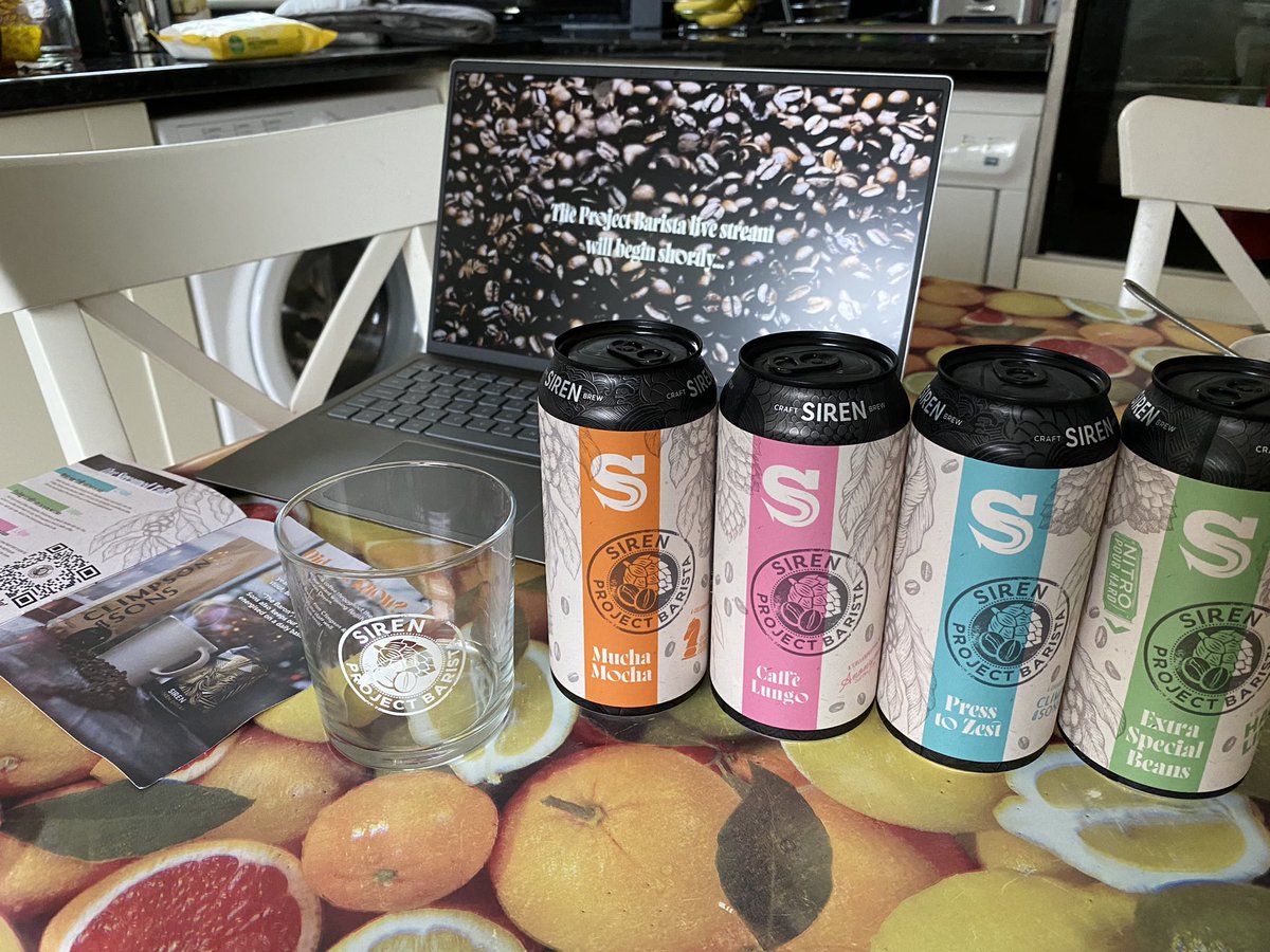 BeerPrimeUK's tweet photo. Excited! @SirenCraftBrew #ProjectBarista https://t.co/qFGwdUJdfC