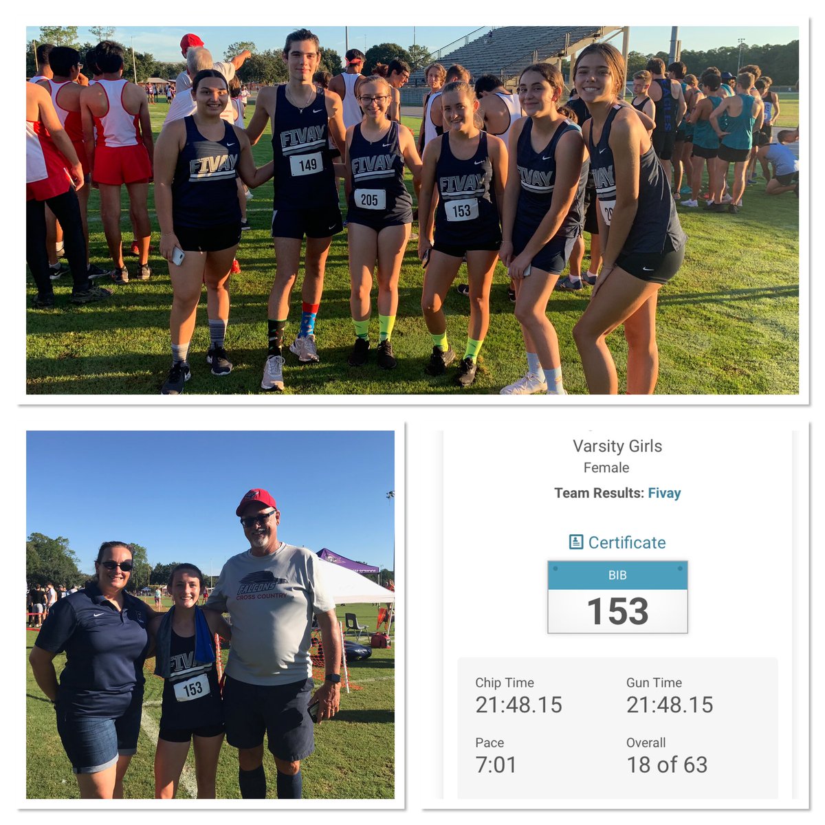 NEW SCHOOL RECORD!!!! Sky Ledin broke the previous record held by Amanda Bohm (21:59) at today’s River Ridge Cross Country Invitational with a time of 21:48!!!!  Way to go Sky!! @FHSPrincipalJJ <a href="/CoachTaylorFHS/">Chris Taylor</a> <a href="/FHS_Fanatics/">Falcon Fanatics</a> <a href="/FHS_GrecoBall/">Jennifer Greco-Ball</a> <a href="/rstrasser13/">Rob Strasser</a> <a href="/msmartyann/">Ms. Martanovic</a>
