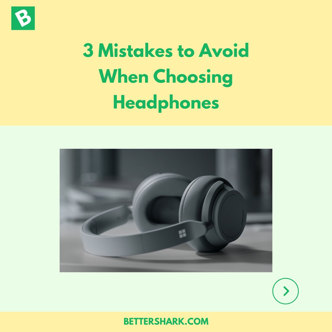 Bettershark's tweet photo. Since we use headphones so often, it is worth choosing them carefully to avoid any damage to the ears. There is a vast variety of different earphones and headphones available in the market. 

Here are some commonly done mistakes you can avoid.

#Bettershark #Tech #SmartTech https://t.co/MUcvWf3isJ