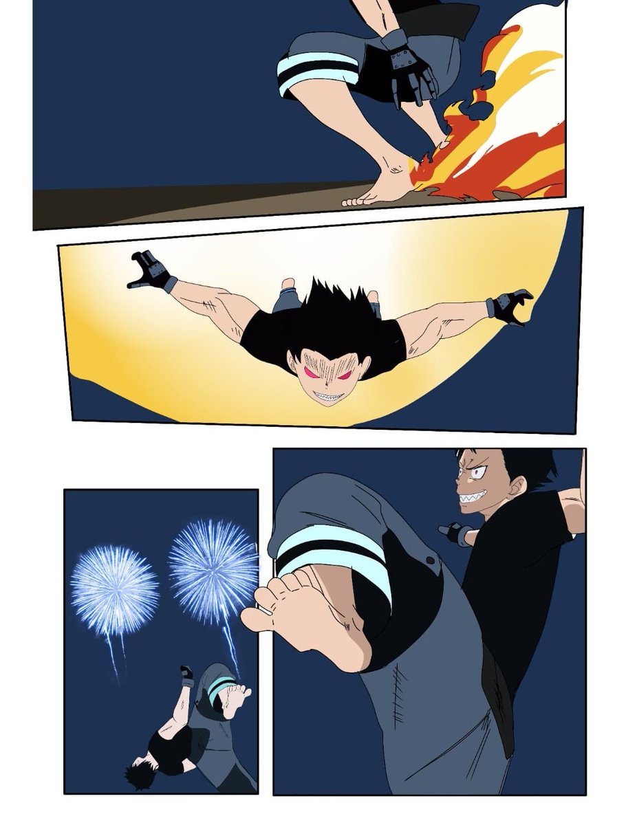 Elainesan9's tweet photo. BEAUTIFUL  FIREWORKS 
shrina x iris manga
page 4 &amp;5
  fire force 
#fireforceshinra #FireForcespoilers #fireforce #fireforceiris
#shinrakusakabe #fireforcearts #fireforceanime #fireforcemanga
@iris_fire_force_  @fireforce_official #fireforce https://t.co/7RqzDLaG1h