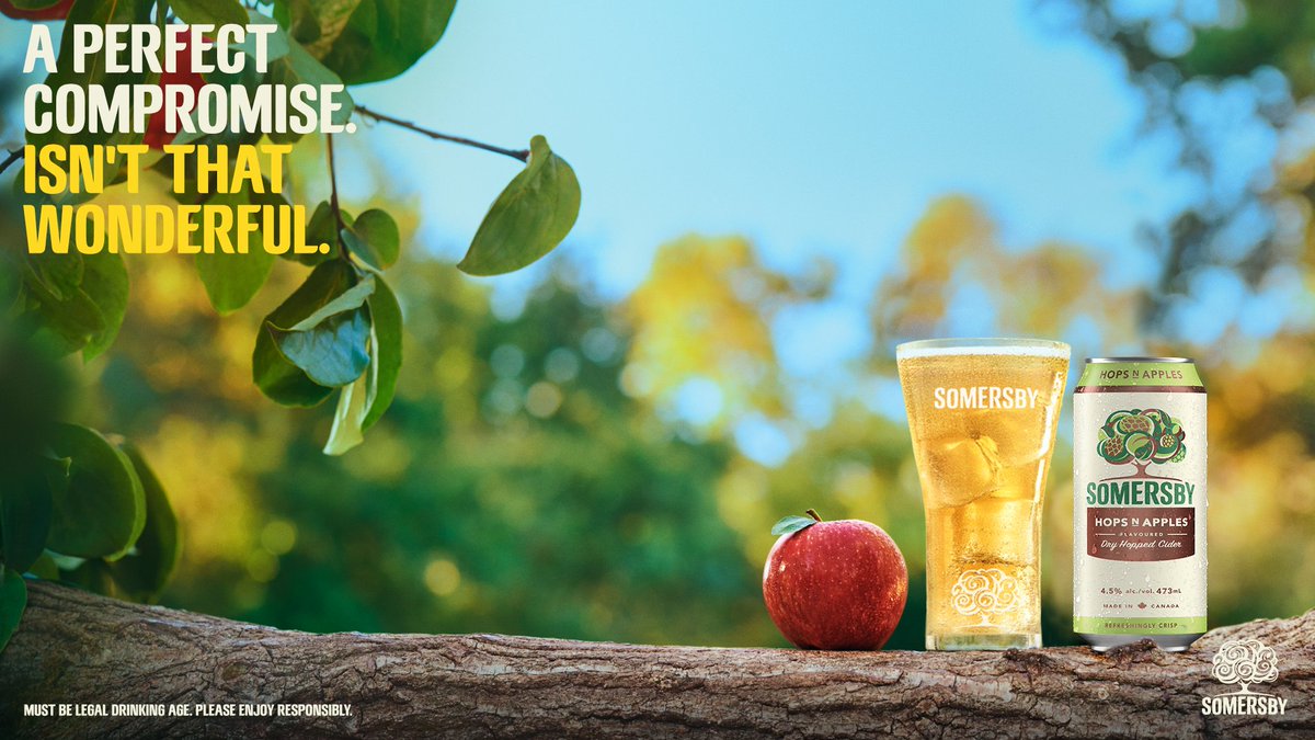 Beer or Cider? You don’t have to choose with our new Hops ‘N Apples! 🙌

The best parts of cider, with just a hint of hops. It also contains less than half the sugar as our original cider. 👏

#SomersbyCanada #NewFlavour #Cider #CiderLover #DryHopped #DryHoppedCider #HopsNApples