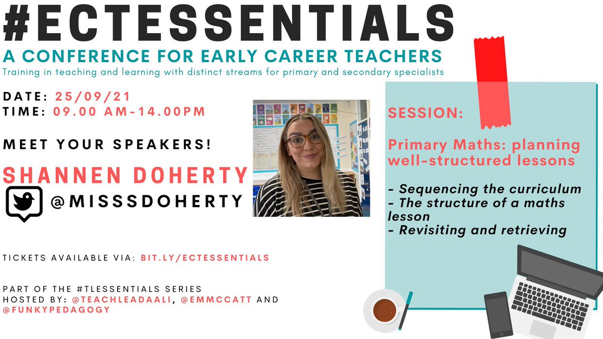 MissSDoherty's tweet photo. Thank you to @emmccatt @FunkyPedagogy and @TeachLeadAAli for involving me in #ECTEssentials. I had a great day! 

You can still access the recordings of today’s sessions below 👇🏼 https://t.co/c3gk8etKVE