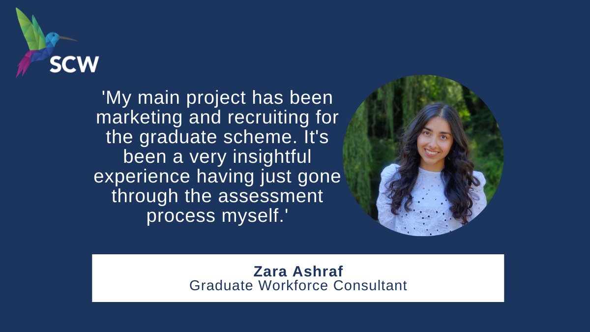 NHSscw's tweet photo. We are so pleased to be welcoming our latest cohort of graduates in October. 

@zaraashraf_NHS joined the #SCWfamily on the graduate scheme and is now part of the workforce team to recruit the latest grads.

For more information, visit https://t.co/7NKbMkOVPY

#SCWgrads #NHSgrads https://t.co/X111FZPK23