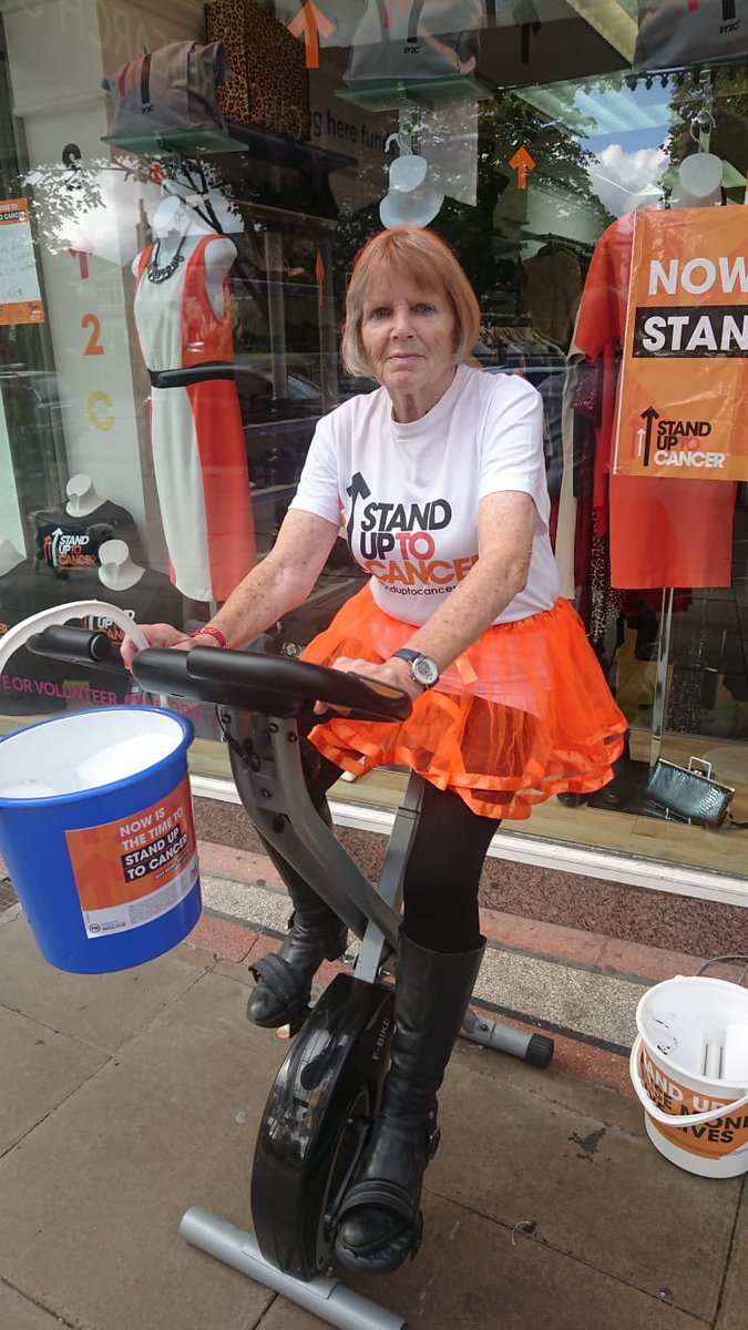 CRUKsouthport's tweet photo. We’ve hit 100km! #cruk #cancerresearchuk #su2c #StandUpToCancer #fundraising #bikeathon https://t.co/I8owbZluba