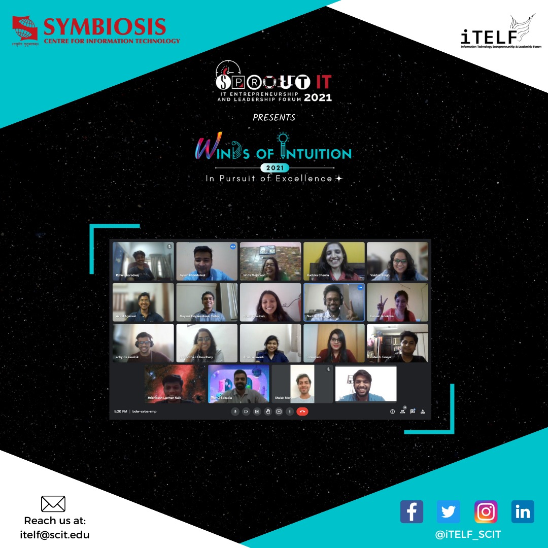 iTELF_SCIT's tweet photo. That's a wrap on SproutIT 2021!

We are incredibly grateful to the team for their patience and hard work in successfully conducting the event. Way to go!

#iTELF #SproutIT2021 #WindsOfIntuition #SCIT #teammembers #thankyoupost https://t.co/bnxCxiiFBJ
