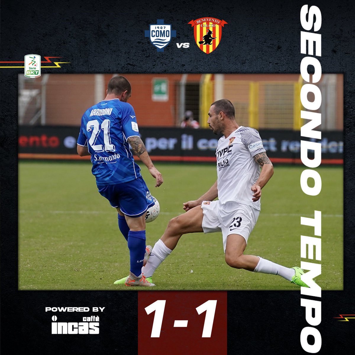 bncalcio's tweet photo. ⌛️ RISULTATO FINALE
🆚 #ComBen
🧙🏻♀️ #Insieme #BeneventoCalcio #ForzaStrega https://t.co/wkjLPMEePK
