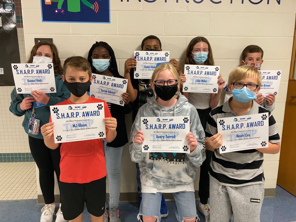 Celebrating our students who were nominated by their peers.  They are SHARP- Students Helping All Reach Potential!