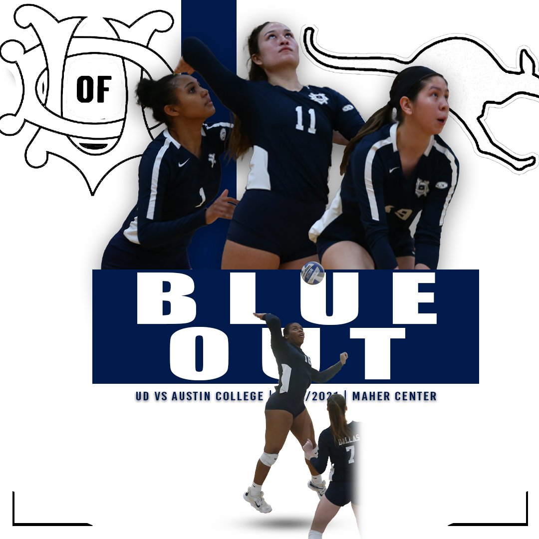 🔵BLUE OUT🔵

Tonight at 6:00pm.  Let's pack the house, Crusaders 😤

Today's schedule:

12pm - UD vs Centenary
  3pm - Austin College vs Centenary
  6pm - 🔵BLUE OUT🔵 vs Austin College

#BlueOut #BleedBlue #DefendTheTower