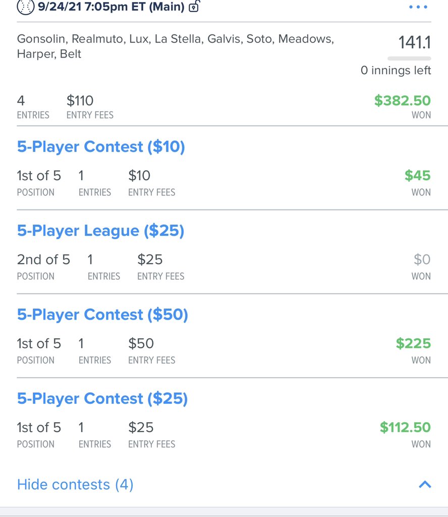 Suge011's tweet photo. 3 out of 4 for a really nice ROI.  Great lineup @wolfpack_fs  @AJFirenze  let’s keep the 💰 🚂 rolling today and onto NFL https://t.co/qAujznZ4Mc