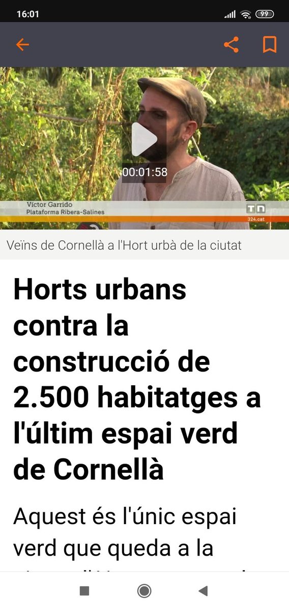 A @tv3 i <a href="/324cat/">324.cat</a> es fan ressò de la lluita de la <a href="/RiberaSalines/">Plataforma Ribera-Salines</a> per aturar el pla urbanístic que suposarà la destrucció del darrer espai verd de la ciutat 💚🌿👫

#StopARERiberaSalines

👇👇
ccma.cat/324/horts-urba…
