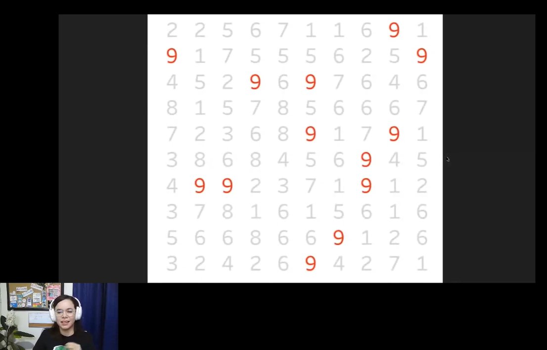 Pilyandree's tweet photo. #WiDSMedellín   #WiDS2021 
@DataCamp @DataScienceFEM

Reto de los números, cuantos nueves identificas con contraste y sin contraste... la importancia de la visualización para la identificación con Laura Gutiérrez de @OOQIANicaragua https://t.co/Kmee0g8lvn