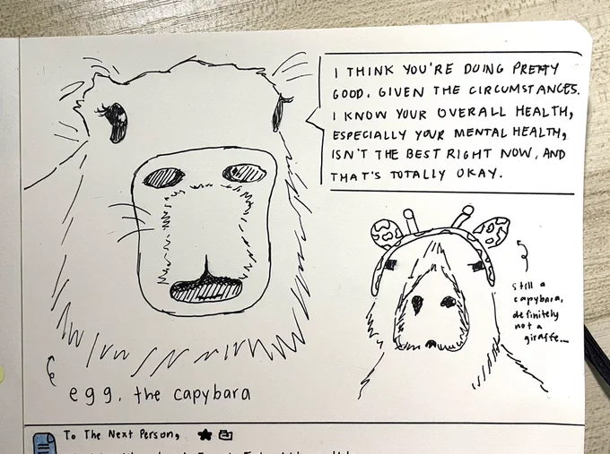 capybaras🤝comforting words 