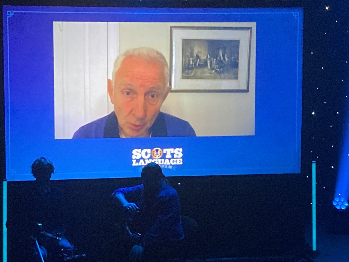 LesleyRiddoch's tweet photo. Scots Champion o the Year won by Ayrshire man John Hodgart - teacher &amp; activist - at Scots Language Awards #SCOTSLA @handsupfortrad. https://t.co/MYnKqVM9UO