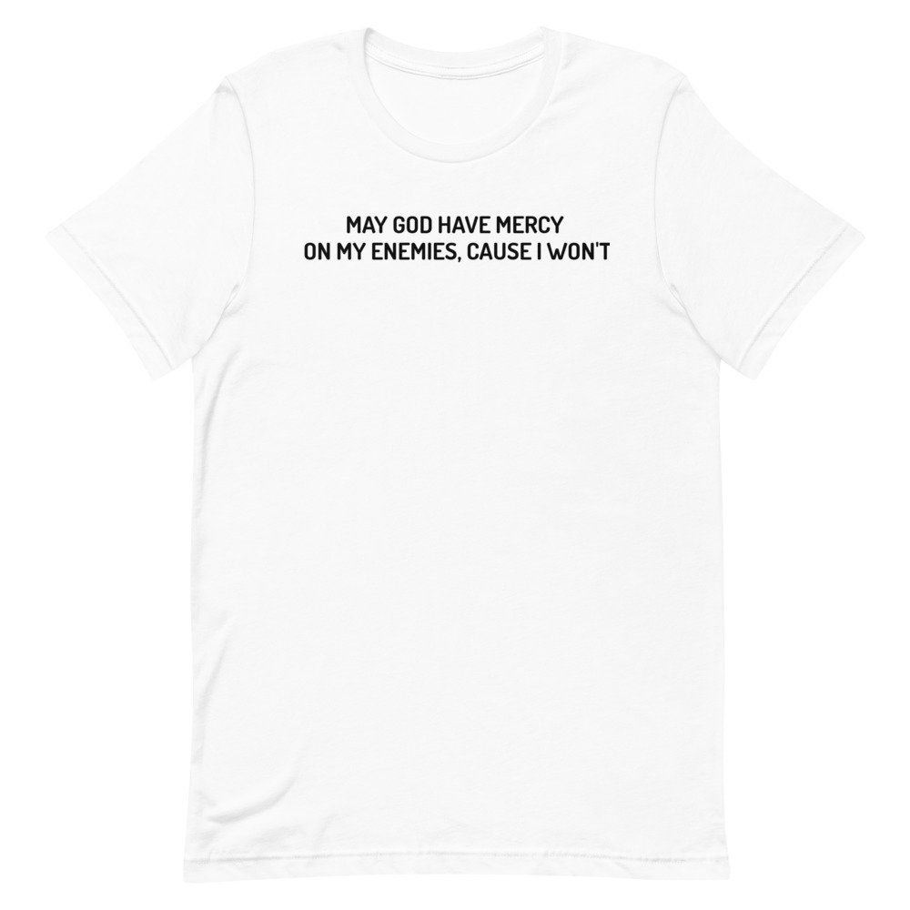 shopwitdabear's tweet photo. Show no mercy on your enemies in this NEW Tee! #etsy shop: No Mercy On My Enemies POPULAR TEE - STATEMENT https://t.co/j0LXyeZBci #populartee #statementtee #qualitytee #comfytee #stylishtshirt #tshirtforjeans #fallfashion #shopwitdabear #bear #endure #prayformyenemies https://t.co/LogHsZ4gAW