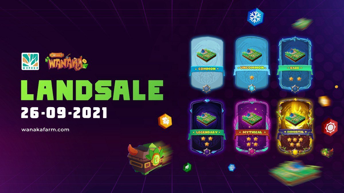 Hello all farmers, today is the DAY you've been waiting for! We officially announce the first Land Sale for Basic Environment at 15h UTC on Sept 26th will happen on our marketplace< @wanaka_farm $wana
wanakafarm.medium.com/land-sale-15h-…