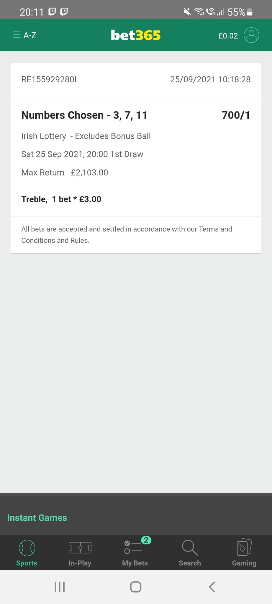 on Twitter "Irish Lottery results "MAIN draw" for Saturday 25 September 03, 07