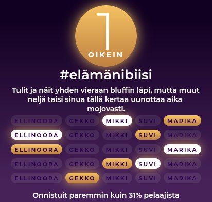 Hyviä biisejä jälleen 👏 Maria Kalaniemen harmonikkasäestys 😍 Vaikea oli tänään arvata, kaikkein isoin arvaus sentään meni oikein 😅
#elämänibiisi