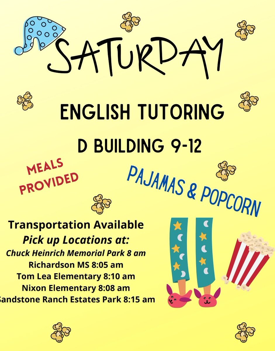 MartyTeran915's tweet photo. Saturday English H.I.T. was a success! See you all next Saturday for Algebra I tutoring! 
@AHSGoldenEagles @Joseph13464651 @ElenaMo2016 @Cluna04Luna @ELPASO_ISD https://t.co/T4c4q20nOD