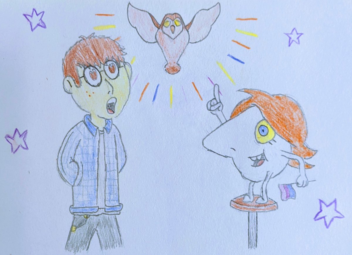 LogTindell's tweet photo. counting today as the one year anniversary of binge watching the first season of the owl house. ever since then, along with my aspirations of writing for live action film, I got into drawing and writing for animation. thanks @DanaTerrace - all the best. #TOH #TOHart #TOHfanart https://t.co/JgZ6UDjRGd