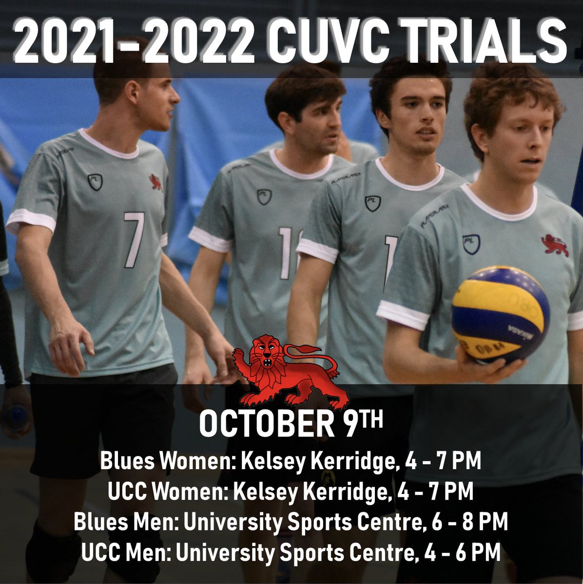 2021-2022 TRIAL ANNOUNCEMENT! 

It's time to get ready for the new volleyball season! Trials will be held on October 9th in a variety of locations, from 4 PM. Check below to see the details for specific teams - sign-up forms will be released very soon, so save the date!