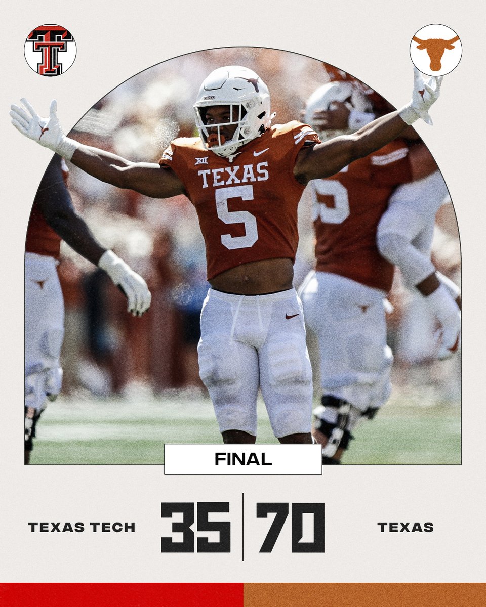 espn's tweet image. Total domination by the Longhorns 😤