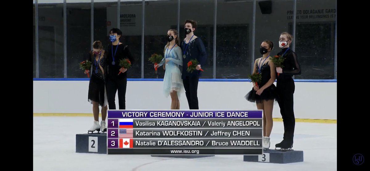 Loveicedance's tweet photo. Second event for Katarina Wolfkostin & Jeffrey Chen who won a silver medal ๐ฅโธ.... congratulations on your performances #JGPLjubljanaCup #katarinawolfkostin #jeffreychen #wolfkostinchen #teamnovi https://t.co/21Z22Qek7H