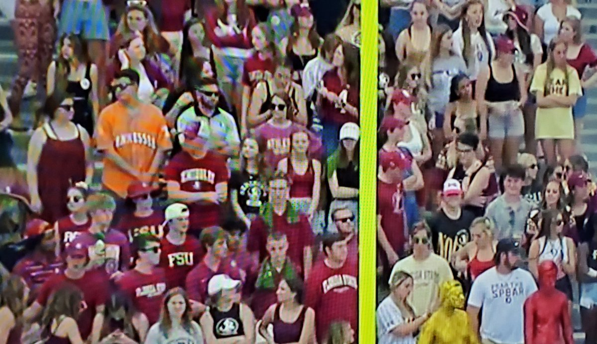ESPNMcGee's tweet photo. Good to see the Tallahassee chapter of the Hey Weren't The '90's Awesome CFB support group welcoming in a visitor from the Knoxville chapter. https://t.co/zI8cziD98o