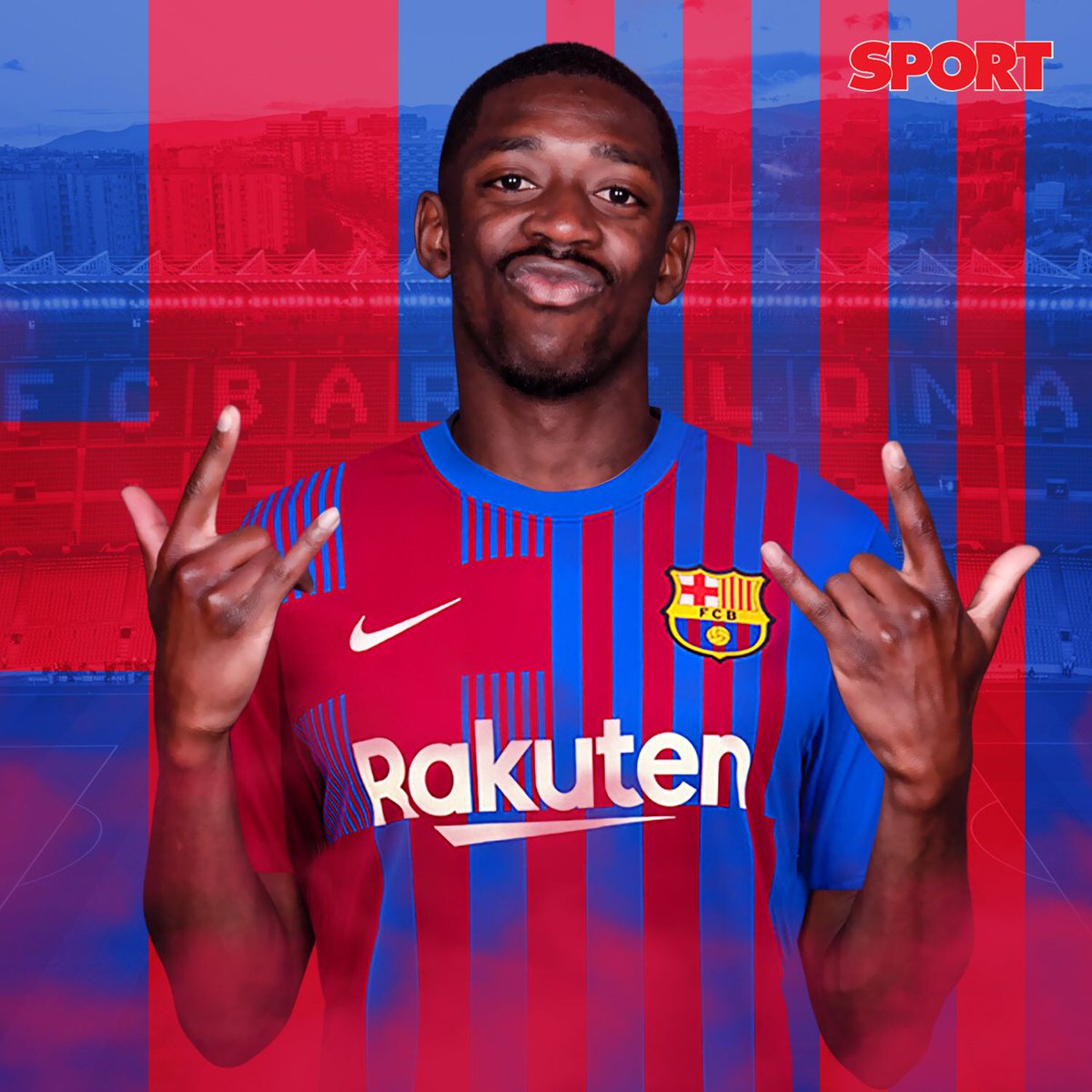 sport's tweet photo. 🚨El Barça le ofrece a Dembélé dos años más de contrato que podrían acabar siendo tres  

👀¿Quieres que renueve?
🔁Sí
❤No https://t.co/lN2f2TlViS