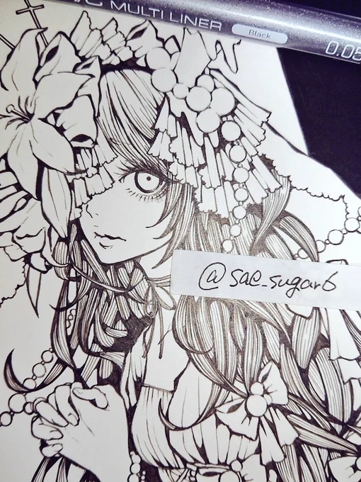 線画一枚出来た～ワーイ 