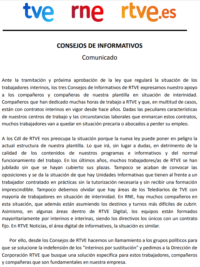 Consejo de Informativos TVE tweet media
