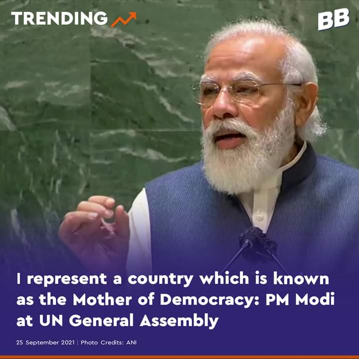 ShinyAqsa's tweet photo. Lol.. Mother of Democracy? Not really sure that RSS knows what democracy means.
#FascistModiAtUN https://t.co/5DRhZjL3Th