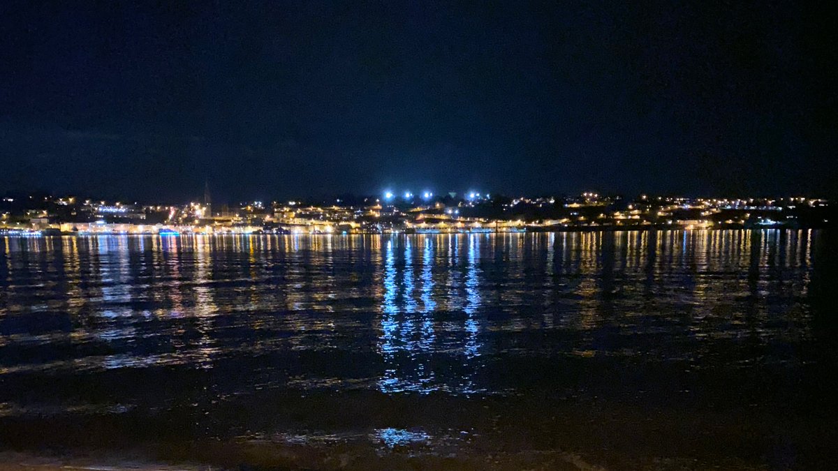 ThomBreathnach's tweet photo. The most ambient Friday night on Spike Island for the fantastic Oileán arts event @Corkcoco. 

What an incredible, history-soaked venue for these story-telling installations. Spike at night is a total, highly recommend vibe. @pure_cork https://t.co/5eAi1a2366