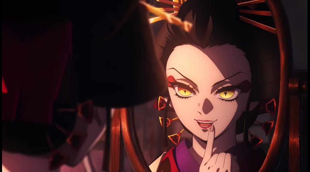 artwrgaryen's tweet image. a Daki no trailer novo de Kimetsu esse foi o motivo do meu colapso