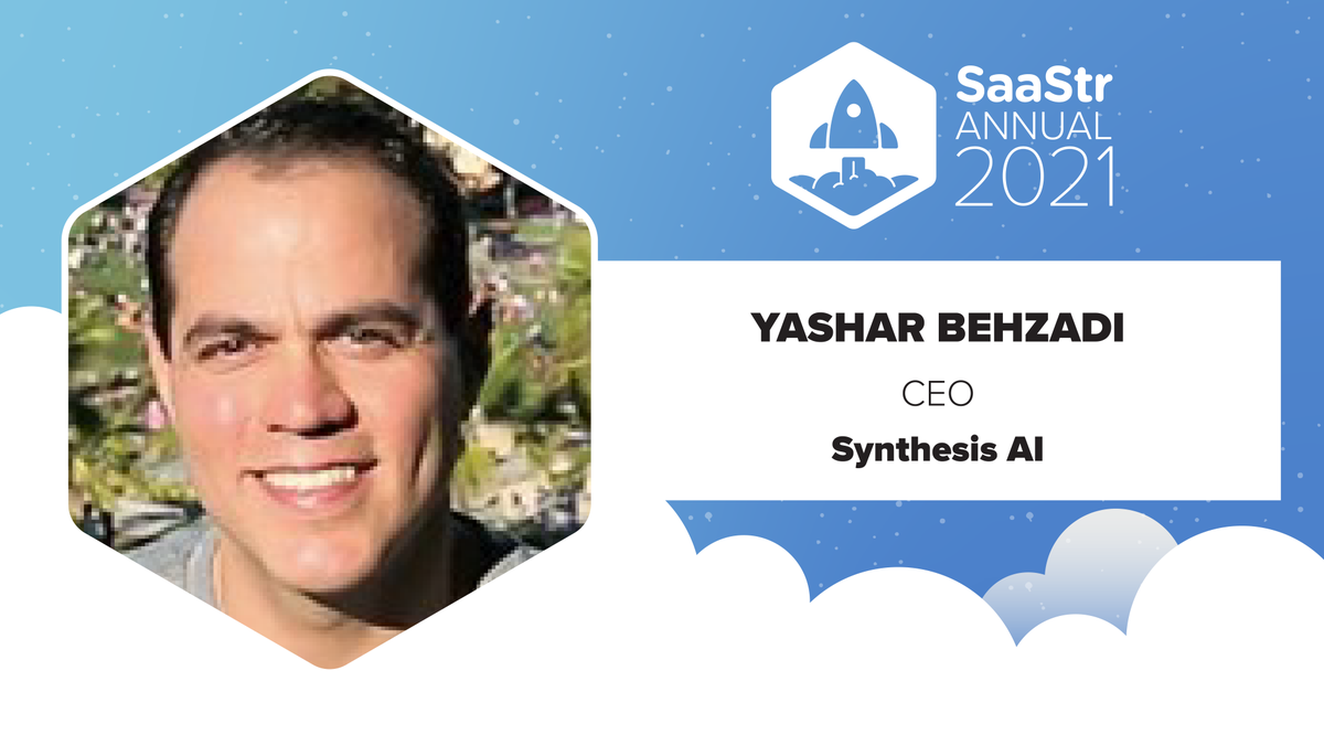 AWSstartups's tweet photo. Attending @SaaStrAnnual virtually? Check out this session w/ Synthesis AI CEO, Yashar Behzadi: The Secrets of Market Prioritization: How to Know Where to Start, which walks through strategies to help #startups + established companies navigate new markets: https://t.co/wxhfymeIOf https://t.co/dO5TwZh6dC