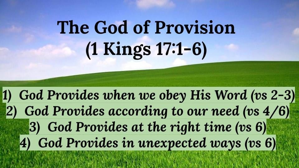 PreachiPlatform's tweet image. In difficult times like this, we can still trust God for His provision. Given below are the 4 main points of one our sermons taken from "The Preaching Platform". Click on the link to read the full sermon. Thanks. preachingplatform.org/sermons/sermon…