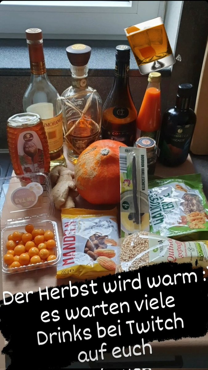 der Herbst wird bei mir auf Twitch mitunter hiermit ins Glas gebracht, ich freue mich auf viele Drinkkreationen mit euch #twitch #twitchde #twitchgermany #cocktails #drinks #cocktail