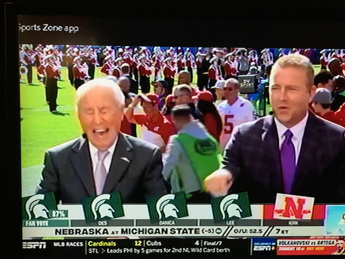 HuskerHep's tweet photo. Kirk knows what’s up. 🌽 https://t.co/KsCa4I9Fpr