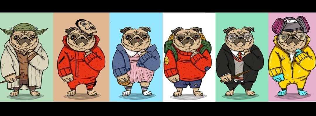 nft_pug's tweet photo. New Collection, new concept Fancy Pug NFT. https://t.co/QtruuAv85T