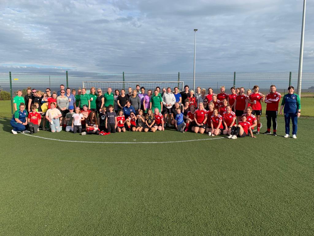 <a href="/FingalSports/">Fingal Sports Office</a> <a href="/LuskUtd/">Lusk United AFC</a> <a href="/OfficialGlebe/">Glebe North FC</a> <a href="/MalahideUnited/">Malahide United</a> <a href="/MalahideAfc/">Malahide United AFC School Girls Soccer</a> @FaiNorth @FAI_Laois @FAIGrassroots <a href="/sportireland/">Sport Ireland</a> <a href="/HerSportDotIE/">Her Sport</a> 

Excellent day today at the KickFit women’s blitz at <a href="/MalahideUnited/">Malahide United</a> with over 50 women taking part 🏃‍♂️⚽️ #UEFAGrassrootsWeek #EuropeanWeekOfSport