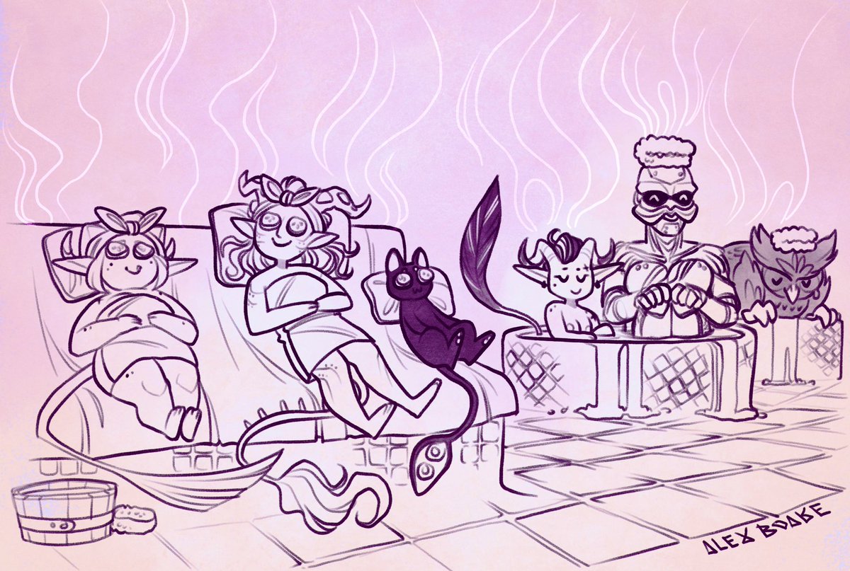 alexboakeillo's tweet photo. Look if don’t discuss your whole D&amp;D party having a spa day, what exactly are you doing?? https://t.co/MFUFBWJLBb