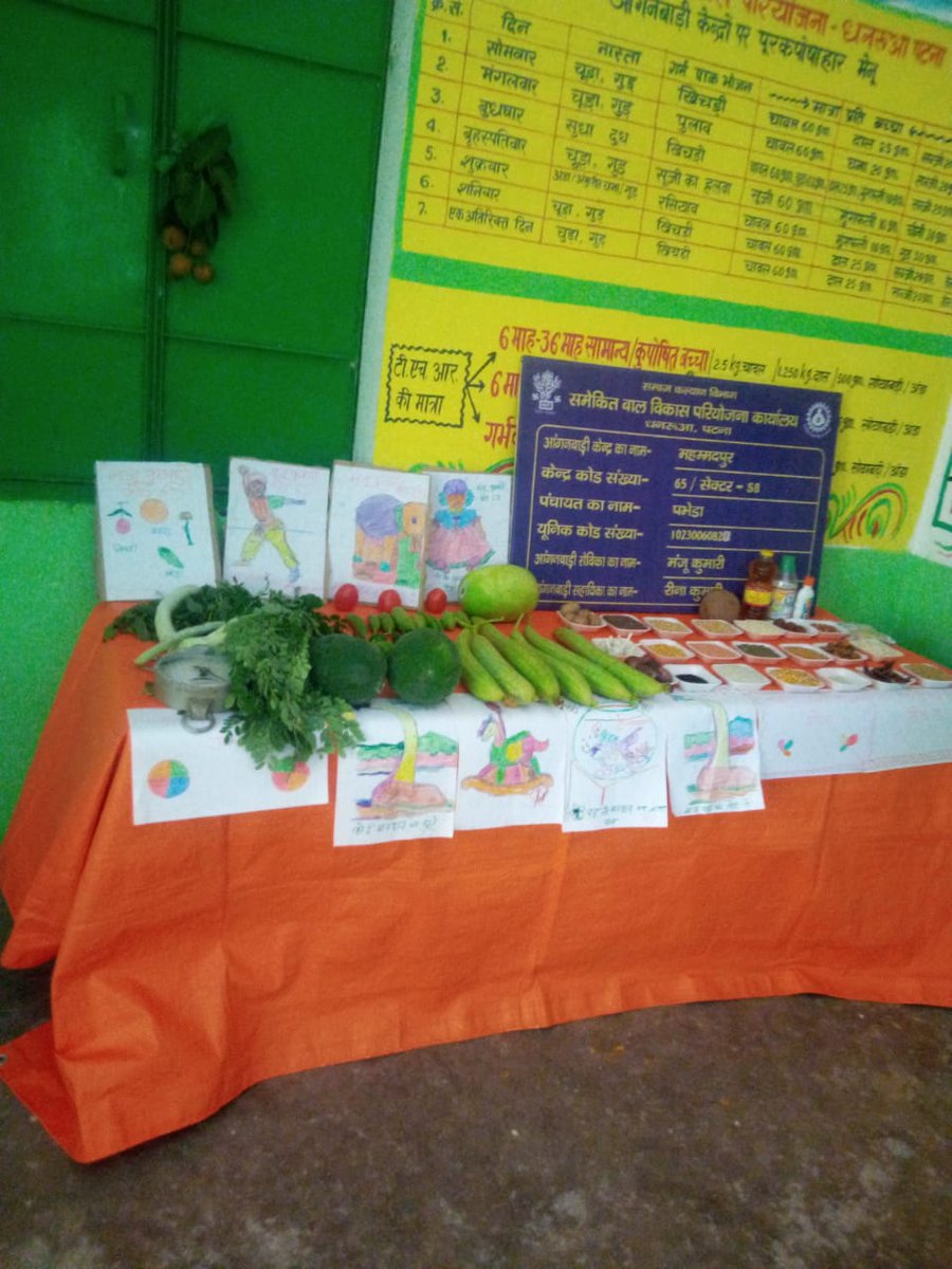 CDhanarua's tweet photo. पोषाहार प्रदर्शनी @POSHAN_Official @PoshanAbhiyaan @dm_patna @MinistryWCD @IPRD_Bihar @BRPOSHAN @officecmbihar @PMOIndia https://t.co/9q2M74hg9n