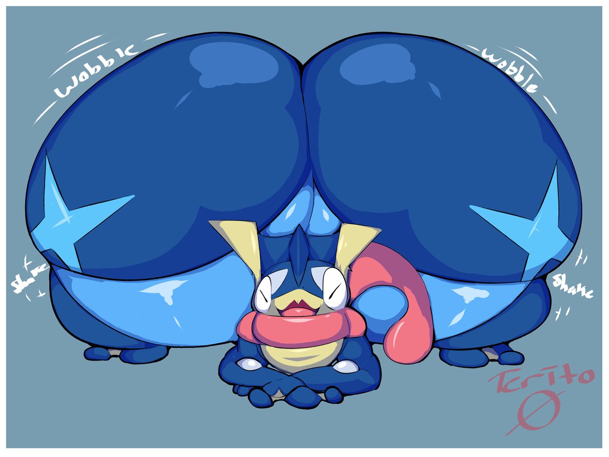 X 上的Terito：「Greninja can join in the big butt party!~  t.copRMK10J7Du」  X