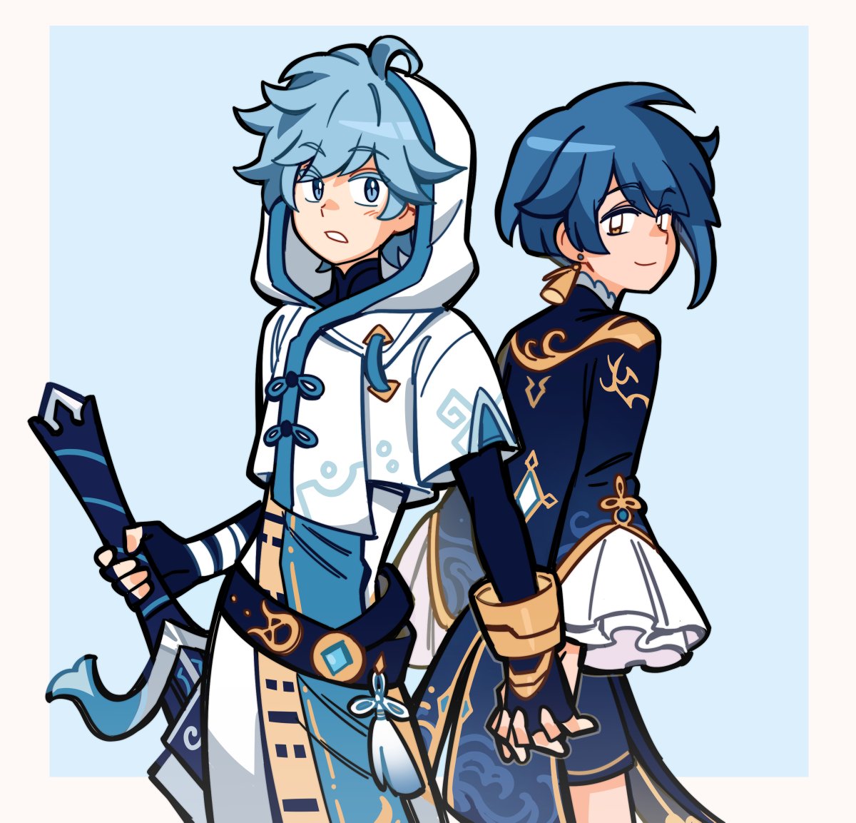 rockboi4u's tweet image. 👬💕 #xingyun #原神