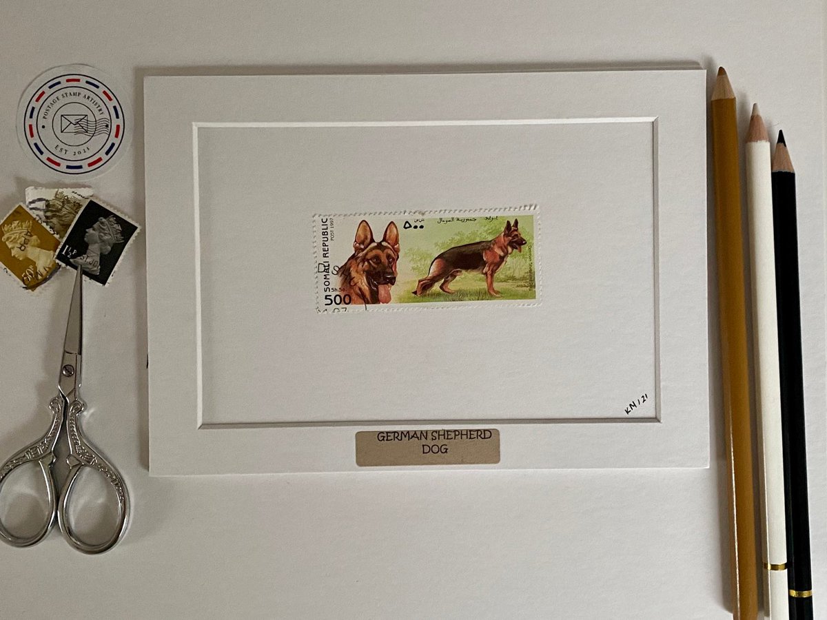 pstampartistry's tweet photo. Excited to share this item from my #etsy shop: Pick Your Postage Stamp Art/Dog Themed Art/Personalised/Handmade/Vintage Postage Stamps/Art -  5x7 Unframed Art https://t.co/9DSECFoDIy
#sbiz #dog #dogs #germanshepherddog #postagestampart #petlover #art #gift #gifts #birthday https://t.co/qirnDwbR5L