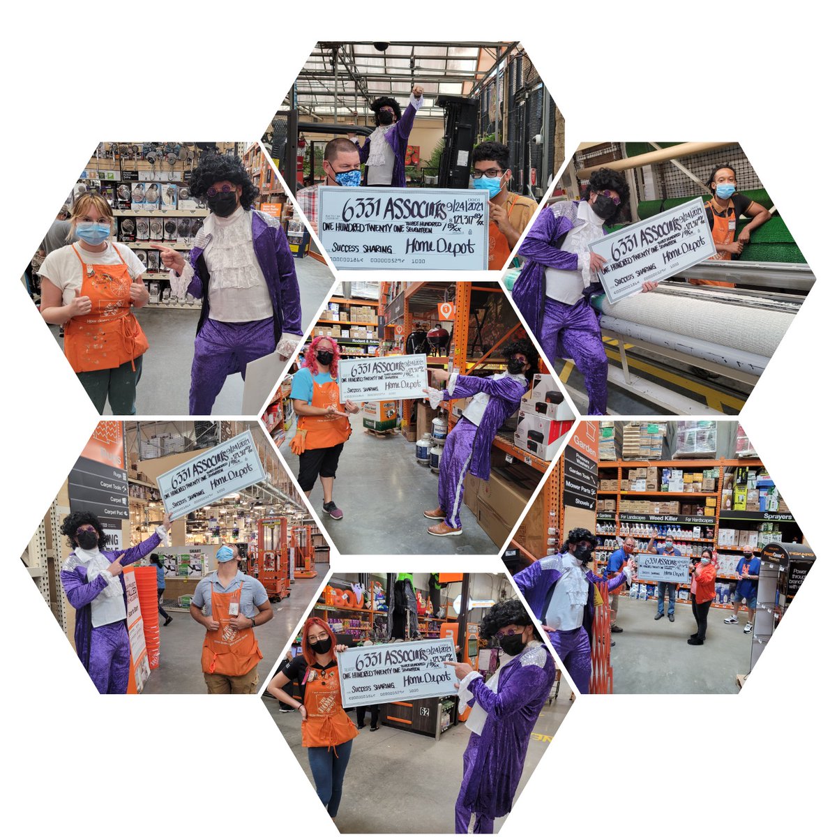 Success Sharing fun continued!!! Purple Rainnnnnn....Purple Rain! Sean was having wayyyy too much fun!