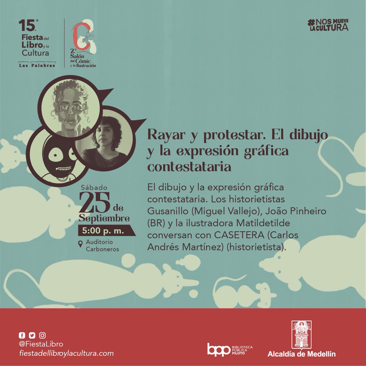 Esto es hoy a las 5! La entrada es gratis pero con inscripción previa aquí: events.ticketexpress.com.co/WEBC/priceweb.…